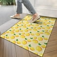 thumbnail image 4 of Yellow Lemon Fruit Dots LightYellow Pattern Door Rugs,Washable Non Slip Door Mats Indoor,Decorative Door Mats,Entry Mat Indoor for Entrance,Bedroom,Kitchen,Bathroom,17"x30", 4 of 6