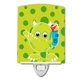 thumbnail image 1 of "Treasures Monster Luz nocturna de cerámica, verde, 6"" x 4""" Caroline's Treasures BB8863CNL, 1 of 1
