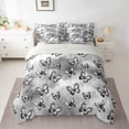 thumbnail image 2 of Castle Fairy Flying Butterlies 7-Piece Twin Bedding Sets for Teenager Boy Girl,Black Grey Bedding Comforter Set,Abstract Gradient Breathable Sheet Sets,Super Cozy Room Decor, 2 of 8