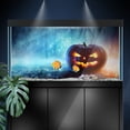 thumbnail image 3 of Aquarium Background Stickers  - Halloween Pumpkin - Fish Tank Reptile Terrarium Decor Poster, 3 of 6