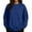 Dark Blue, variant on Women's Solid Color Round Neck Drop Shoulder Long Sleeve Loose Fit Casual Sweatshirt Top Fall and Winter Fashion Winter Clothes,Army Green,Size L