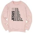 thumbnail image 2 of Women's Sweatshirts 2025 Jesus Sweatshirt Christian Sweatshirts Long Sleeve Crewneck Pullover Top Sweatshirt for Women, 2 of 4