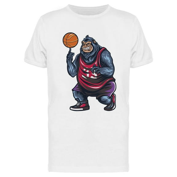 Gorilla Basketball Mascot T-Shirt Men -Image by Shutterstock, Male x-Large