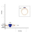 thumbnail image 4 of ANGARA Natural Split Shank Trillion 1.2 ct Tanzanite Engagement Ring in 14K Rose Gold for Women (Size-7mm) | December Birthstone, Anniversary, Jewelry Gift for Women | Natural Tanzanite Ring, 4 of 9