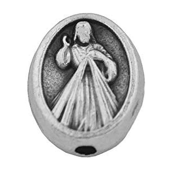 Set of 10 Divine Mercy Beads | Perfect for Rosaries, Chaplets, and Religious Jewelry