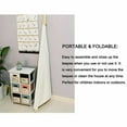 thumbnail image 5 of Foldable Canvas Teepee Tent for Girls & Boys, Kids Teepee Play Tent Indoor Outdoor, White, 5 of 6