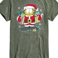 thumbnail image 3 of Garfield - Santa Garfield with Presents Christmas - Men's Short Sleeve Graphic T-Shirt, 3 of 5