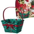 thumbnail image 2 of MOQIN Christmas Decorative Storage Basket - Woven Rattan Centerpiece for Table Decor, Empty Candy Gift Basket for Holiday Display, Festive Home Decorations for Christmas Party, 2 of 6