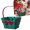 Red, variant on Christmas Basket Basket Empty Basket Candy Storage Basket Christmas Table Center Christmas Decorations Crisp Christmas Box For The Holiday Christmas Packaging Box Wooden Festive Candy Box