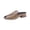 Brown, variant on Women's Chic & Comfy Solid Color Slip-On Sandals, Elegant Chunky Heel Slides Square Toe Mules for Women Casual Low Heel Sandals(Green,6)