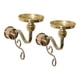 thumbnail image 3 of Elegante portavelas de pared de hierro, juego de candelabros de estilo vintage Oro, 3 of 9