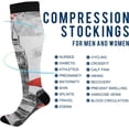 thumbnail image 4 of FREEAMG Autumn Landscape with Alone Tree on Mountain Compression Socks for Women and Men, 1 Pair, 4 of 7