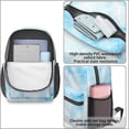 thumbnail image 4 of 17 Inch Lightweight Backpack,PVC Waterproof Oxford Fabric, Ergonomically Designed, with Large Capacity, Frozen Aesthetic Pattern, 4 of 5