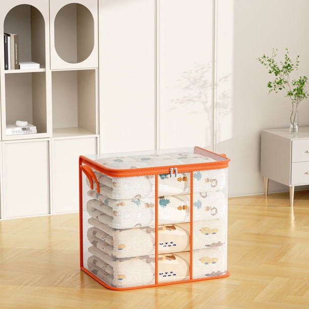 Bolsa transparente de PVC | Gran Capacidad 40–330L | Organizador resistente al polvo, resistente a la humedad y resistente para colchas, chaquetas de plumas, jerséis, juguetes | Cierre de