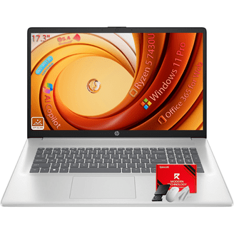 HP 17.3 Laptop, AMD Ryzen 5 7430U(Beats i7), Microsoft Office 2024