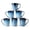 Ombré Blue (14oz), variant on ALOFMO Ceramic Coffee Mugs Set of 6, 14oz Microwave & Dishwasher Safe, Lead-Free Cups for Home, Office, Gift - Gradient Blue
