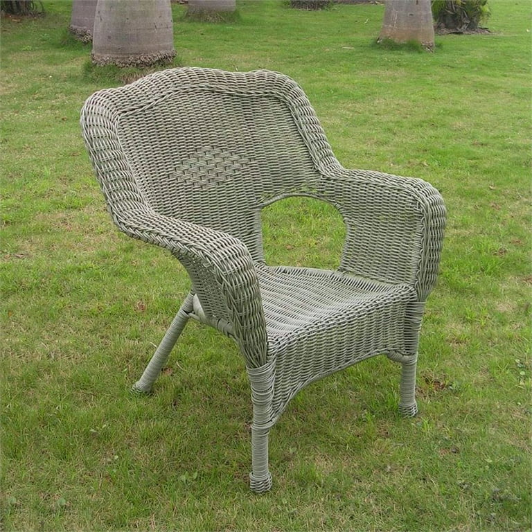 International Caravan Camelback Resin Wicker Patio Chairs (Set of 2) International Caravan Camelback Resin Wicker Patio Chairs (Set of 2)