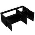 thumbnail image 4 of 48 Inch Wall-mounted Black Chestnut Vanity with 3 Doors - Durable and Easy to Clean in Bathroom, 4 of 6