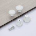 thumbnail image 5 of 10 tiradores de plata para cajón, pomo para muebles de 30 mm, tiradores para cajones con un solo orificio redondo, tiradores para puertas, tiradores para muebles de armario, cocina, habitación de los, 5 of 5
