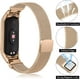 thumbnail image 4 of Juego de 2 correas magnéticas metálicas para Mi Band 7, 6, 5, 4 y 3, correas de reloj inteligentes ajustables de acero inoxidable para mujer, hombre, deporte y trabajo, 4 of 7