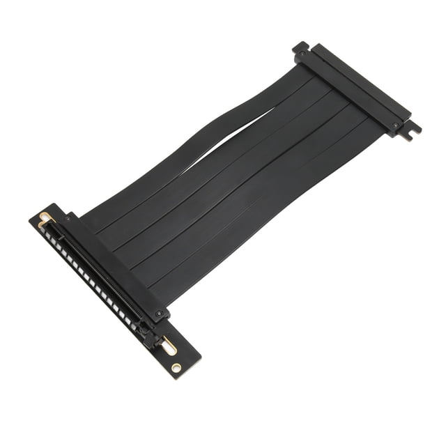 PCIE 4.0 X16 Extender Riser Cable, 128Gbps High Speed PCIE 4.0 X16 Graphics Card Extension Cable, 90 Degree Adapter, Plug And Play