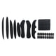 thumbnail image 2 of Kit de almohadillas internas para casco de ciclismo de 27 piezas, esponja sellada para motocicleta (negro) Tmvgtek Original, 2 of 9
