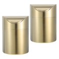thumbnail image 4 of Mini Desktop Trash Bin with Swing Lid Stainless Steel Waste Can for Compact Spaces, Odor Resistant Garbage Container for Car, Office, Kitchen, 4 of 5