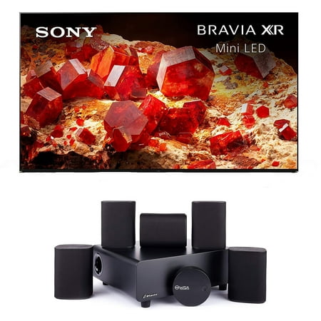 Sony XR75X93L 75" 4K Mini LED Smart Google TV with PS5 Features with a Platin MILAN-5-1-SOUNDSEND 5.1 Immersive Cinema-Style Sound System (2023)