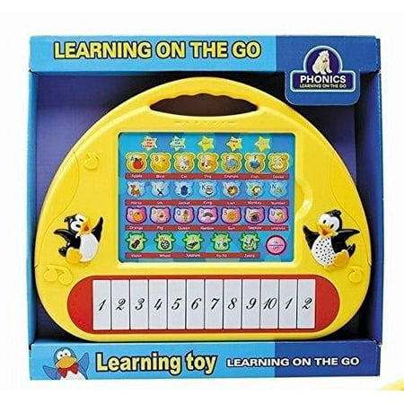 Lightahead English Learning Toy Portable Multi-Function Learning on the go for Kids Children Touch and Learn Educational Toy Board YELLOW