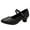 Black, variant on Female Teacher Latin Dance Shoes Adult Body Dance Exercise Plus Size Shoes Trendy Mid Heel Dance Shoes Beige Size 6.5