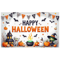 thumbnail image 1 of Decorative Design Happy Halloween Polyester Material Halloween Party Banner for Festival Indoor Decoration Party Celebration, 1 of 5