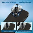 thumbnail image 6 of SINBEE 3 Pack for iPhone 15 Pro / 15 Pro Max Camera Lens Protector, 9H Tempered Glass iPhone Camera Cover, Anti-Scratch, Easy Installation, 6 of 6