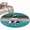 Blue, variant on Farmhouse Wooden Grain 2'x6' Runner Rugs for Hallway Kitchen Bedside Non Slip Washable, Vintage Shabby Cow Pig Chicken Entryway Rug Runners with Rubber Backing, Long Carpet Runner for Laundry Room