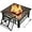 Bronze, variant on XPOPR Outdoor Fire Pit, 32 Inch Firepit Table Metal Outdoor Fireplaces with Waterproof Cover for Outside Patio Camping (Bronze)