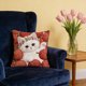 thumbnail image 1 of CaiYueKe Cute Cat Embroidery Pillow Cover - Flocked Velvet Decorative Throw Cushion Sofa Bedroom Living Room Accent Pillowcase, Faux Embroidery Animal Pattern Home Decor Gift for Women, 1 of 7