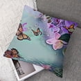 thumbnail image 7 of BANET Pack of 2 Decoration Covers with Pillow Shell for Couch Sofa Bedroom Living Room Purple in Lake 18x18in, 7 of 7