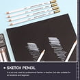 thumbnail image 3 of WORGEOUS 6pcs lápices de carbón blanco boceto lápices blancos lápices de dibujo lápices de dibujo, 3 of 7