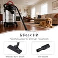 thumbnail image 4 of Wet Dry Vacuum 8 Gallon 6 Peak HP, 3 in 1 Shop Vac with Blowing Function, Heavy Duty Wet/Dry Vac for Floor, Car, Workshop, Garage, Construction Site, Black, 4 of 11