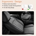 thumbnail image 4 of HQBQBUG Car Seat Covers Fit for Nissan Rogue 2008-2024 2025 Waterproof Leather Automotive Seat Cover Cushion Protector Luxury Interior Accessories Gray,Front Seat, 4 of 6