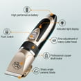 thumbnail image 4 of fashionhome Tondeuse à Raser Électronique pour Animaux Tondeuse à Cheveux Tondeuse pour Animaux Ensemble 5 Modes Rechargeable Coiffage pour Animaux Fournitures de Beauté, 4 of 8
