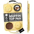 thumbnail image 1 of Bake Boss Moldes Para Muffins De Silicona Con Tapa Gigante Para Hornear Molde Para Muffins Gigante De Silicona De 4 Pulgadas Molde Para Huevos De 6 Tazas Para Hornear Muffins Ingleses Whoopie Pies Boc, 1 of 5