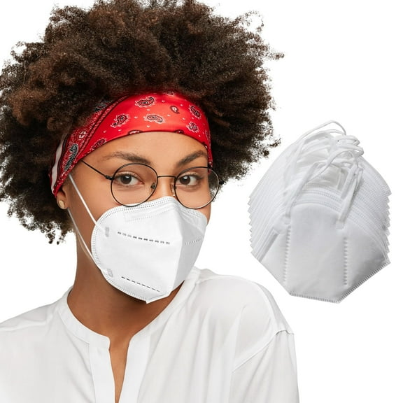 White Cup Dust Safety Masks, Disposable PP Face Masks, 1000 Count, One Size