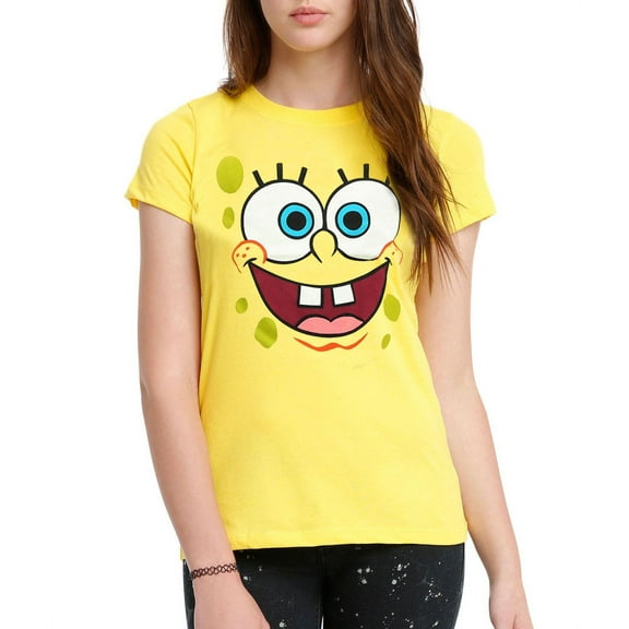 Spongebob Squarepants Face Junior Women's T-Shirt