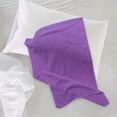 thumbnail image 6 of Soft Plush Blanket,Flannel Fleece Blanket - Lightweight for Couch Bed Chair - Thick, Warm and Breathable - All Season Cozy Fuzzy, Anti-Static Microplush Bedding,Lightweight Breathable(Purple), 6 of 9