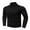 Black, variant on gyLJF Men's High-neck Top Solid Color Tight Fit Base Layer Shirt Daily Business Long Sleeve Pullover Blouse