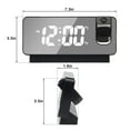 thumbnail image 4 of Deago Projection Alarm Clock for Bedroom, LED Digital Clock Projection on Ceiling Wall with USB Charger Port, 180°Projector& Dimmer, Mirror LED Loud Alarm Clock, 4 of 10