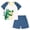 Z05_Navy, variant on Toddler Clothes for Boys Little Boy Outfit Child Kids Spring Summer Cotton Cartoon Printed Short Sleeve Running Suit 6M 12M 18M 24M 3T 4T T-shirt Shorts T-Shirt Tops Long Pants Two Pieces Set
