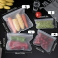 thumbnail image 3 of (Large 20*28cm) EVA food preservation bag refrigerator food storage bag fruit and vegetable food sealing bag reusable, 3 of 14