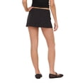thumbnail image 4 of Forever 21 Women's Black Y2K Mini Skort, Pull-On Design for Casual Weekend Outfit, L, 4 of 6