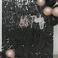 thumbnail image 3 of BalsaCircle 10 Panels Black 12x12" Square Payette Sequin Wall Backdrop Party Wedding Decorations, 3 of 7